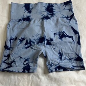 Blue Tie-Dye Shorts